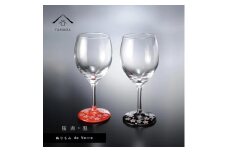紀州漆器 ワイングラス 蒔絵 桜 ペア 黒 赤【YG139】【yma310】