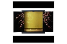 タツクラフト 紀州塗り ミニ仏壇 雅 大 しだれ桜 【Tk168】【ttcf040】