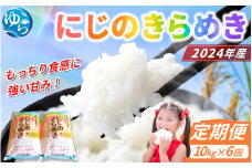 【お米の定期便／全6回】和歌山県産 米 にじのきらめき 10kg (5kg×2袋)×6回 2024年産【sml-tkb007】