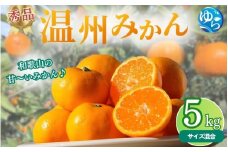 【先行予約】秀品 温州みかん 5kg 【2025年11月下旬～順次発送予定】/ みかん ミカン 和歌山県 柑橘  甘い 蜜柑 フルーツ 果物 くだもの 食品  産地直送 由良町  温州 みかん 【myvi008】