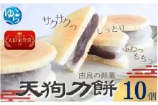 老舗の味 天狗力餅10個入　和菓子　力もち　こし餡　職人の手作り / 銘菓 和菓子 こしあん 由良町 お取り寄せ お土産 ギフト 和歌山県【knkd005】