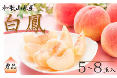 和歌山県産 白鳳 5～8玉入り 秀品 先行予約【2025年6月下旬以降発送】【桃 白鳳 モモ もも 果物 くだもの フルーツ 和歌山県印南町 AK96009】