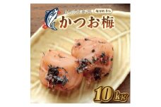 いなみの里梅園　紀州南高梅　かつお梅　10kg　塩分約8％【和歌山産】印南町　