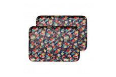 タツクラフト 友禅和紙トレー L 39cm 2枚セット 桜 牡丹文 【Tk329】