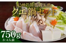 紀州の最高級天然クエ鍋セット 750g《3〜4人前》