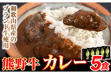 レトルトカレー 牛肉 熊野牛 カレー 5食セット 株式会社Meat Factory《30日以内に出荷予定(土日祝除く)》和歌山県 日高川町 熊野牛 牛 和牛 焼肉 希少部位 ミスジ 焼肉