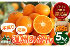【先行予約】木成り完熟 温州 みかん ミックスサイズ 約 5kg まるまつ農園《2025年12月上旬-2026年1月末頃出荷》 和歌山県 日高川町 温州みかん みかん 完熟 