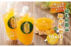 飲む和歌山みかんゼリー 10個 和歌山千畳みかん研究所おすすめ