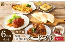 本格トルコ料理 オードブル 6名セット ケバブチキンステーキ ハンバーグ ピザ 焼き菓子 肉料理 鶏肉 温めるだけ 惣菜 お手軽 簡単 ギフト 贈り物 ホームパーティー