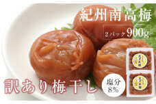 紀州南高梅 産地直送　訳あり　皮切れ（450g×2パック）セット ほのか