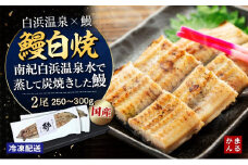 うなぎ白焼き2本セット（合計：250～300ｇ)