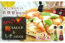 SPICY梅SAUCE＆SPICYしそSAUCE2本セット(各1本) 【梅干し屋が作った新感覚調味料】