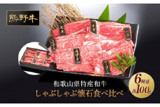 熊野牛 しゃぶしゃぶ懐石 6種盛り【MT46】