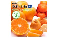 季節の柑橘5kg【和歌山有田】厳選 【4か月ごと/全3回】フルーツ定期便・頒布会