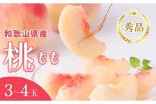 和歌山県産 桃 3玉～4玉 約1kg 秀品 冷蔵配送 2025年7月上旬から2025年8月下旬発送予定 【US54】