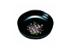 梅型菓子鉢 7.0寸 黒 コスモス【YG83】