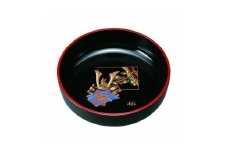 菓子鉢 7.0寸 黒 金蒔絵 ほまれ兜【YG85】
