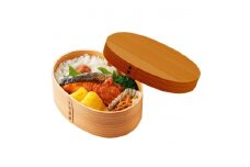 ［ライトブラウン］曲げわっぱ 弁当箱 一段 カラー 紀州漆器 伝統工芸［YS131］