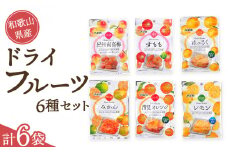 和歌山県産 ドライフルーツ 6種類セット