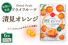 和歌山県産 ドライフルーツ 清見オレンジ 20g×6袋