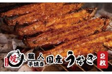 国産うなぎ 大サイズ2枚(合計約300g)薬味付 蒲焼 備長炭 炭火焼き 紀州職人焼 手焼き 【すさみグルメ市場】【miw100】