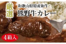 特選黒毛和牛 熊野牛カレー ４箱【mtf102】