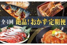 【全4回】困った時の1品に！＼晩ご飯直行／絶品おかず定期便（さば・鰻・サケ・海鮮丼）【tkb304】