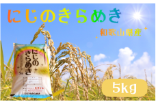 順次発送中！ 令和6年産 にじのきらめき 和歌山県産 5kg ※2024年9月25日以降順次発送予定（お届け日指定不可）  / 産地直送 米 こめ ご飯 ごはん 白米 お米【sml115E】