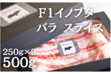 F1イノブタ　バラ スライス　500g（250ｇ×2パック）【sff139】