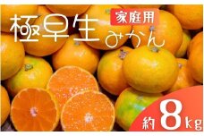 極早生みかん 約8kg みかん 産直 サイズ混合 みかん 早生みかん 果物 くだもの フルーツ 温州みかん 和歌山 柑橘 オレンジ【2025年10月上旬～下旬頃に順次発送】【mrmt040】