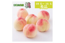 和歌山県産 桃 10玉～16玉 約4kg 秀品 2024年6月中旬から2024年8月下旬発送予定 【US37】