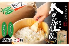 【定期便　全3回】『太田のちから』減農薬栽培・有機質肥料栽培のコシヒカリ 10kg