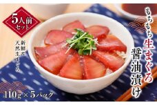もちもち生まぐろ醤油漬け5人前セット（追いたれ付き）