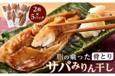 骨取り！ 脂の乗ったサバみりん干し 2枚×5パック 【干物 サバ】