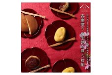 銘々皿 5枚組 梅型 春慶塗 お皿 紀州漆器 赤 朱 プレート 小皿 食器 五枚セット かわいい 伝統 日本製 国産 和食器 カフェ 旅館 新生活［YS5］