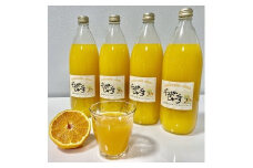 【果汁100%】無添加！贅沢絞りのデコポンストレートジュース 1000ml 4本セット【nuk131】