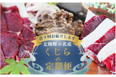 【3か月定期便】太地町の名産！ くじらの人気返礼品を３ヶ月連続でお届け！ / くじら 鯨 クジラ 刺身 赤身 皮 竜田揚げ クジラ肉 鯨肉 懐かしい 人気 冷凍【tkb900】