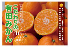 ＼光センサー選別／【農家直送】有田みかん 約10kg  大玉3L以上 先行予約 有機質肥料100% ※2024年12月初旬～2025年1月中旬に順次発送(お届け日指定不可) みかん 柑橘類【nuk139D】