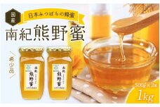 希少ハチミツ 南紀熊野蜜 1kg（500g×2個） / 古座川流域で採取した日本みつばちのはちみつ 南紀熊野蜜D はちみつ 国産 日本ミツバチ 【tkd203】