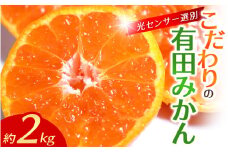 【2025年11月発送予約分】＼光センサー選別／農家直送 こだわりの有田みかん 約2kg＋250g(傷み補償分) 【ご家庭用】【11月発送】みかん ミカン 有田みかん 温州みかん 柑橘 有田 和歌山 ※北海道・沖縄・離島配送不可/みかん ミカン 有田みかん 温州みかん 柑橘 有田 和歌山 産地直送【nuk159-11】