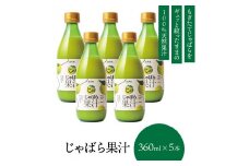 【プレミア和歌山】じゃばら果汁360ml×5本【njb211-y5】