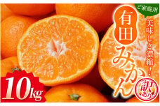 【訳あり】農家直送 有田みかん 約10kg ご家庭用 サイズ混合 ※2025年11月中旬より順次発送予定（お届け日指定不可）※北海道・沖縄・離島への配送不可　訳ありみかん 温州みかん サイズ混合 訳ありみかん 温州みかん 有機質肥料100% ふるさと納税 柑橘 有田 産地直送【nuk138E】