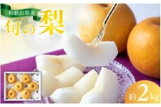 【先行予約受付】和歌山県産の美味しい梨 約2kg （6～8玉入り）【2025年8月中旬頃から順次発送予定】【mat103A】