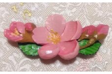 4月の帯留め（桜・ピンク）（兼ブローチ）【hms004】