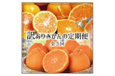 【3か月定期便】たっぷり届く♪訳ありみかんの定期便　温州みかん・不知火・清見オレンジ【tkb113】
