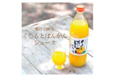 果肉入り！くしもとポンカンジュース 900g ×6本 無添加 果肉入り 果汁100% ストレートジュース / ドリンク 柑橘 ぽんかん フルーツ みかん ミカン オレンジ 限定 和歌山【sse206-6】