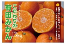 【先行予約】＼有機質肥料100%／ こだわりの有田みかん 約3kg サイズ混合 【2022年11月中旬頃より順次発送】【nuk141A】