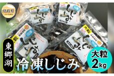 B24-043 東郷湖冷凍しじみ（大粒） 2kg 鳥取県 おすすめ 湯梨浜町 黒いダイヤ