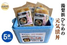B24-155 湯梨浜ひらめの元気漬丼（5袋セット）