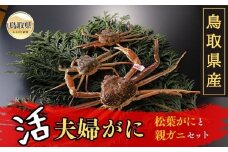 D24-019 鳥取県産　活夫婦がに【期間限定】 鳥取県 おすすめ 松葉がに ズワイガニ